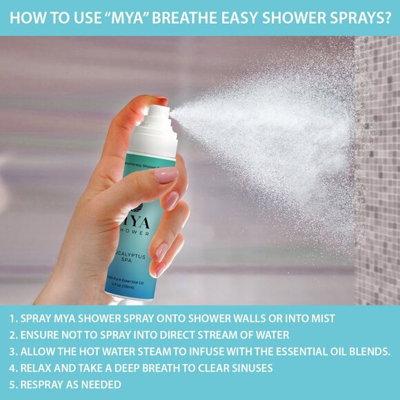 Eucalyptus Spa Aromatherapy Shower Mist Spray - Picture 4 of 7